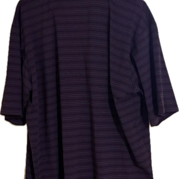 Pebble Beach Purple Striped Men's Shirt - Picture 2 of 3